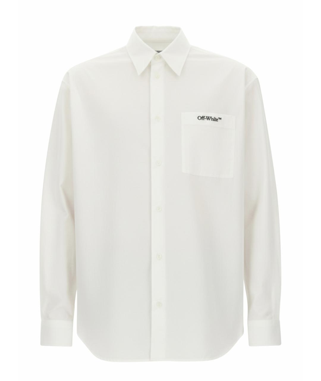 OFF-WHITE Белая хлопковая кэжуал рубашка, фото 1