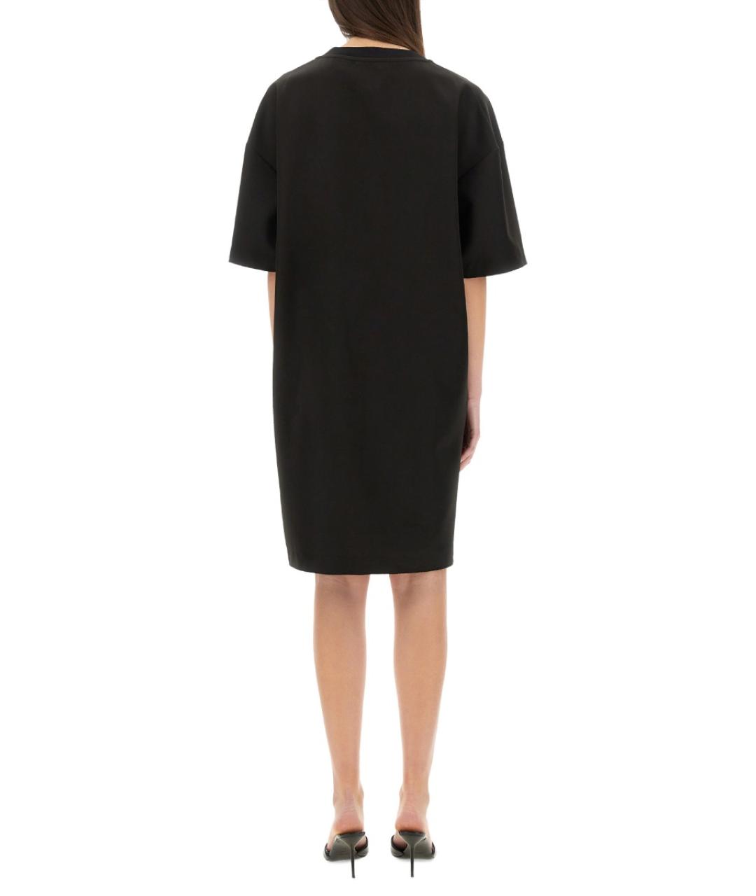 MOSCHINO JEANS Черное полиэстеровое повседневное платье, фото 4