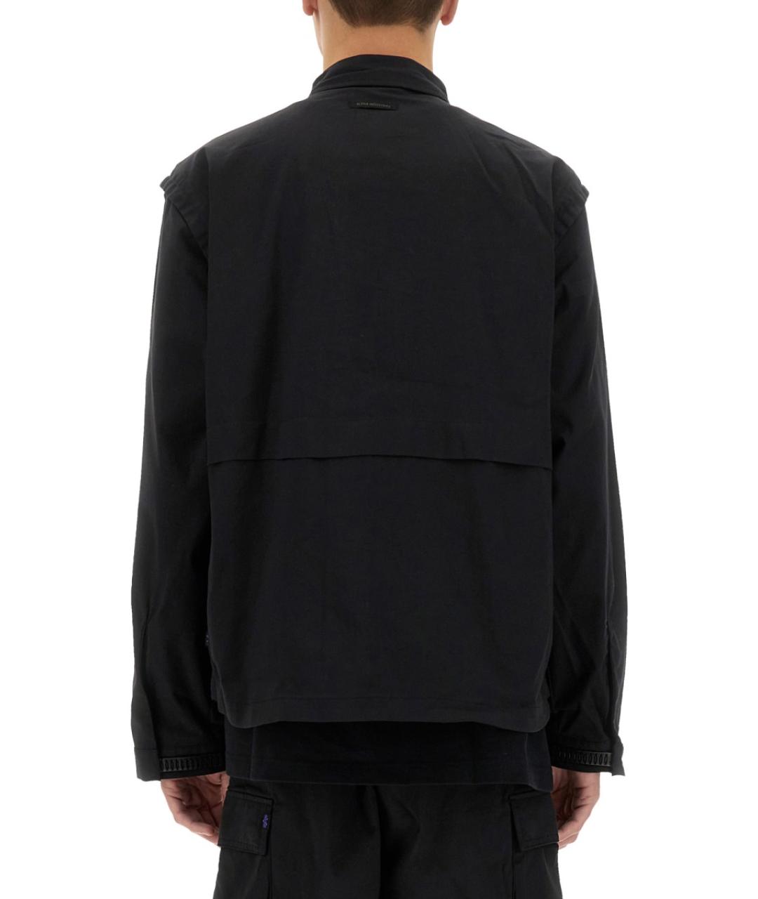 ALPHA INDUSTRIES Черная хлопковая куртка, фото 3
