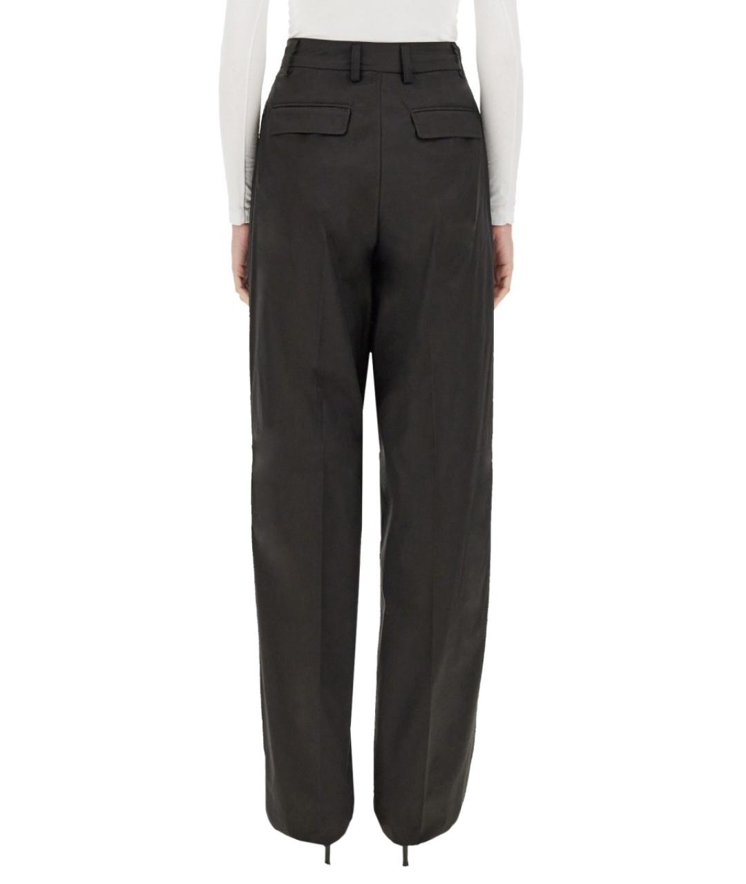 THELATEST Черные хлопковые прямые брюки, фото 3