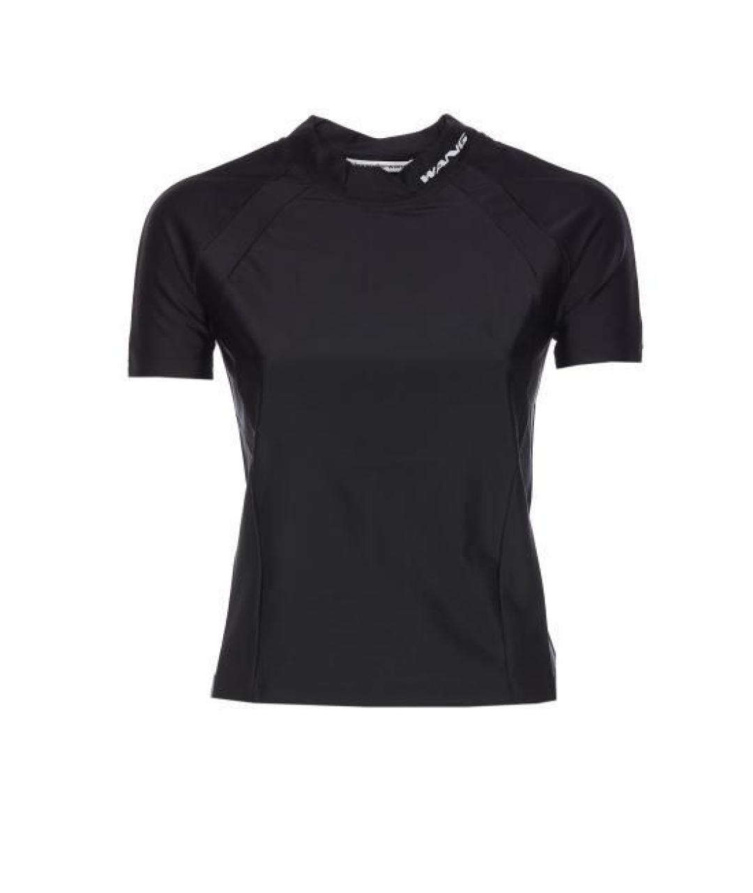ALEXANDER WANG Черная полиамидовая футболка, фото 1