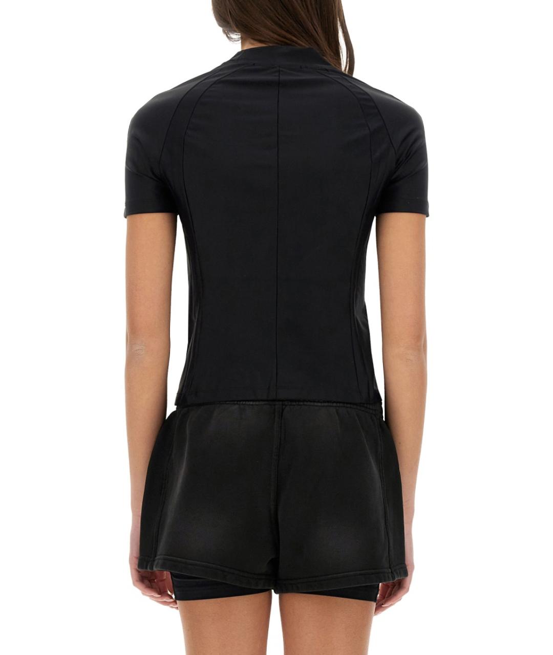 ALEXANDER WANG Черная полиамидовая футболка, фото 4