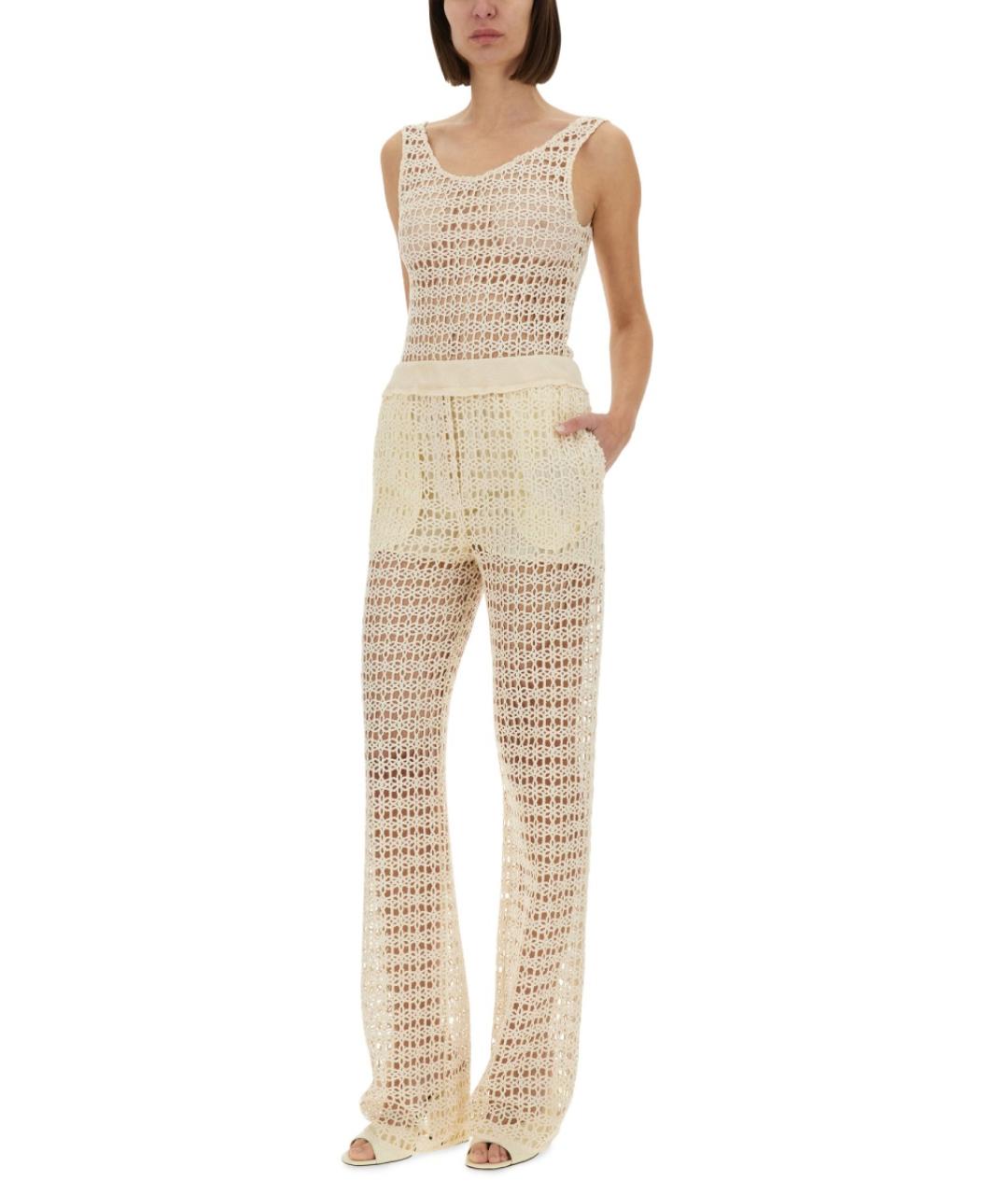 ALYSI Бежевое хлопковое боди, фото 3