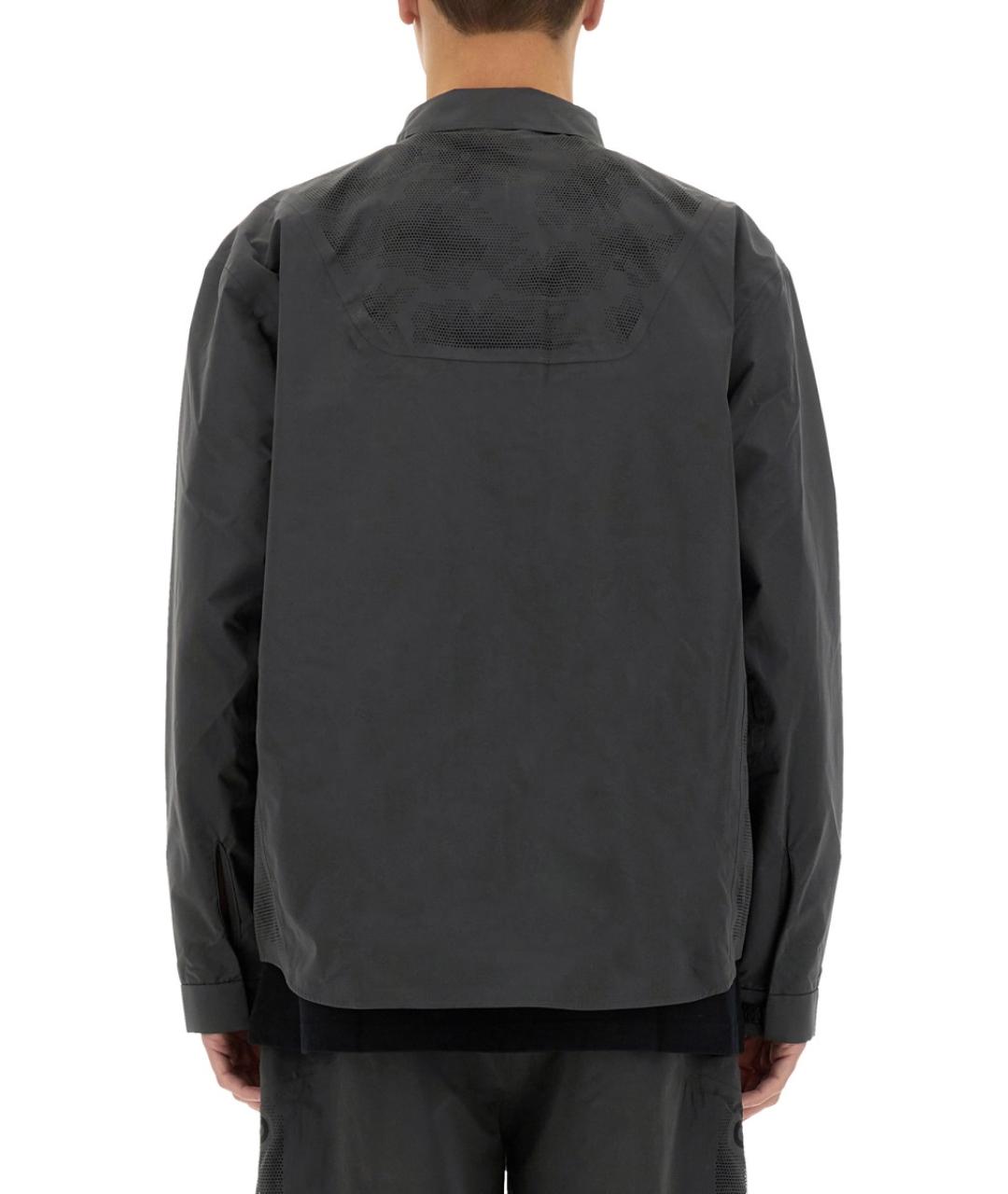 ALPHA INDUSTRIES Серая хлопко-полиэстеровая кэжуал рубашка, фото 3