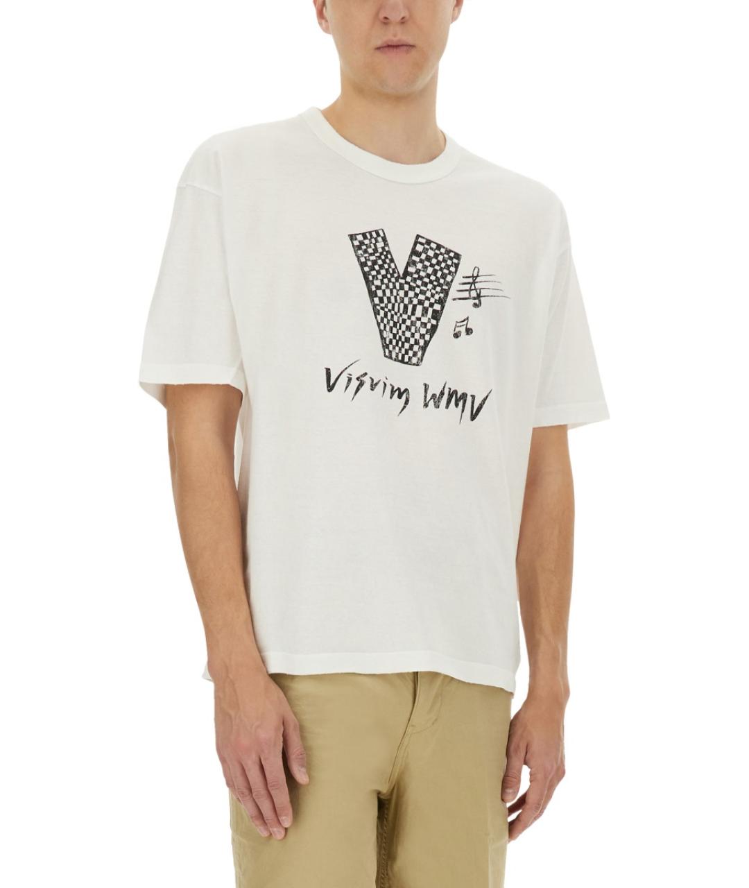 VISVIM Белая хлопковая футболка, фото 2