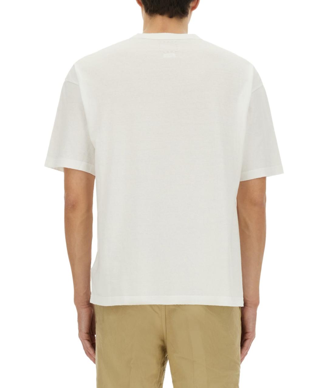 VISVIM Белая хлопковая футболка, фото 3