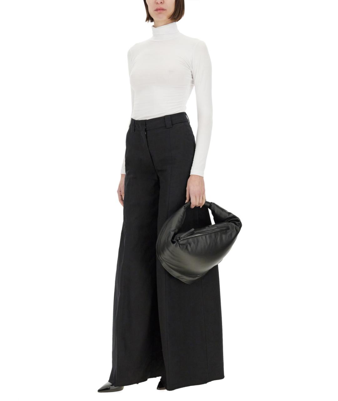 THELATEST Черные хлопковые прямые брюки, фото 2