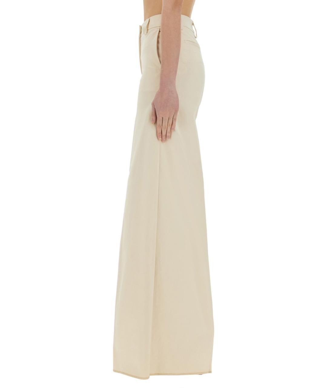 THELATEST Бежевые хлопковые брюки широкие, фото 4