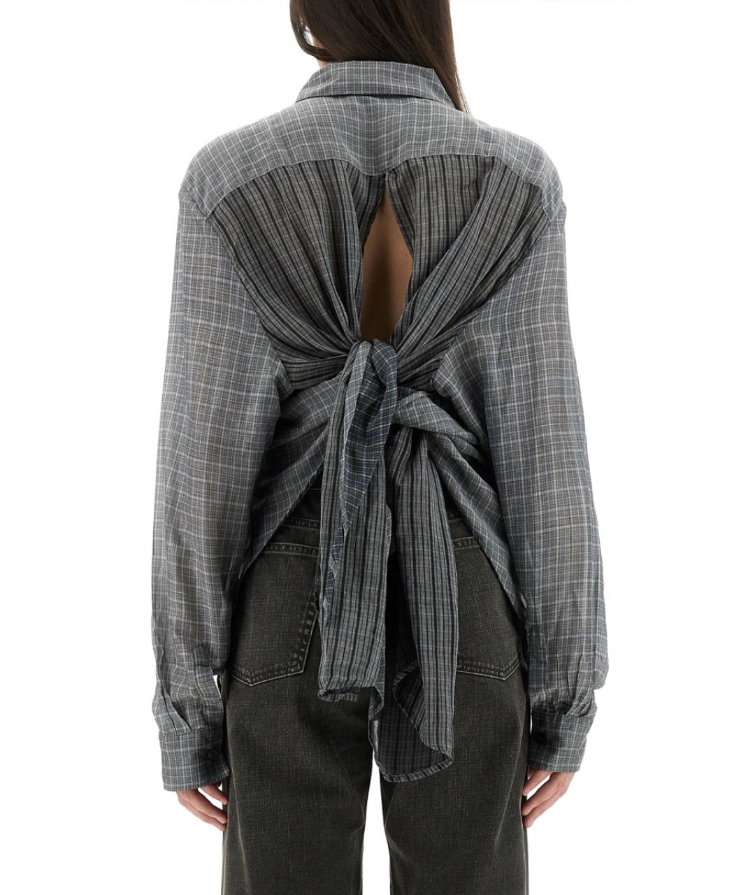 OUR LEGACY Серая хлопковая рубашка, фото 3