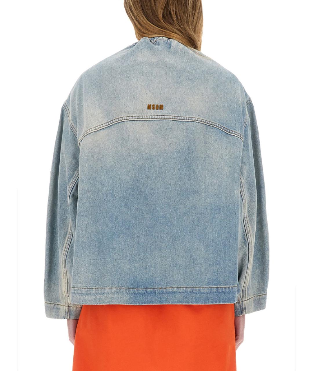 MSGM Синяя хлопковая куртка, фото 3