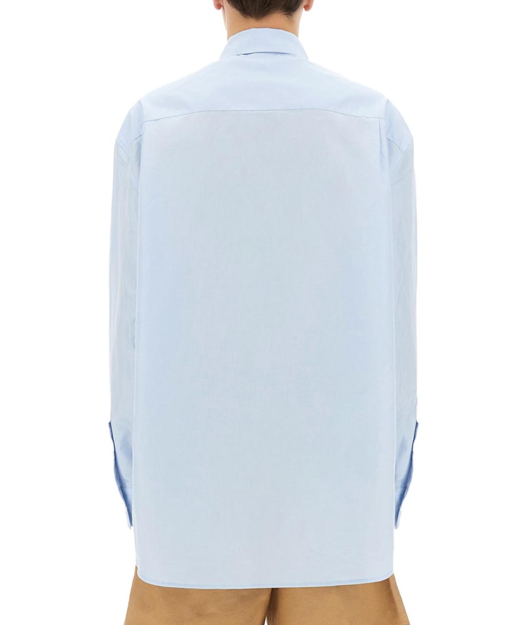 J.W.ANDERSON Голубая хлопковая кэжуал рубашка, фото 3
