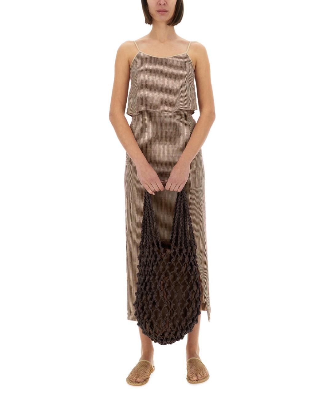 ALYSI Бордовая льняная майка, фото 3