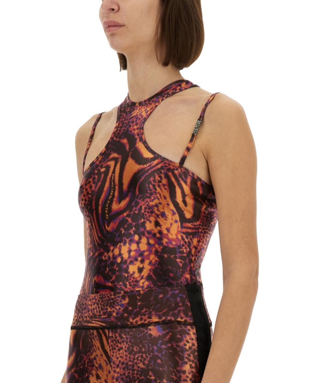 VERSACE JEANS COUTURE Мульти полиамидовое боди, фото 5