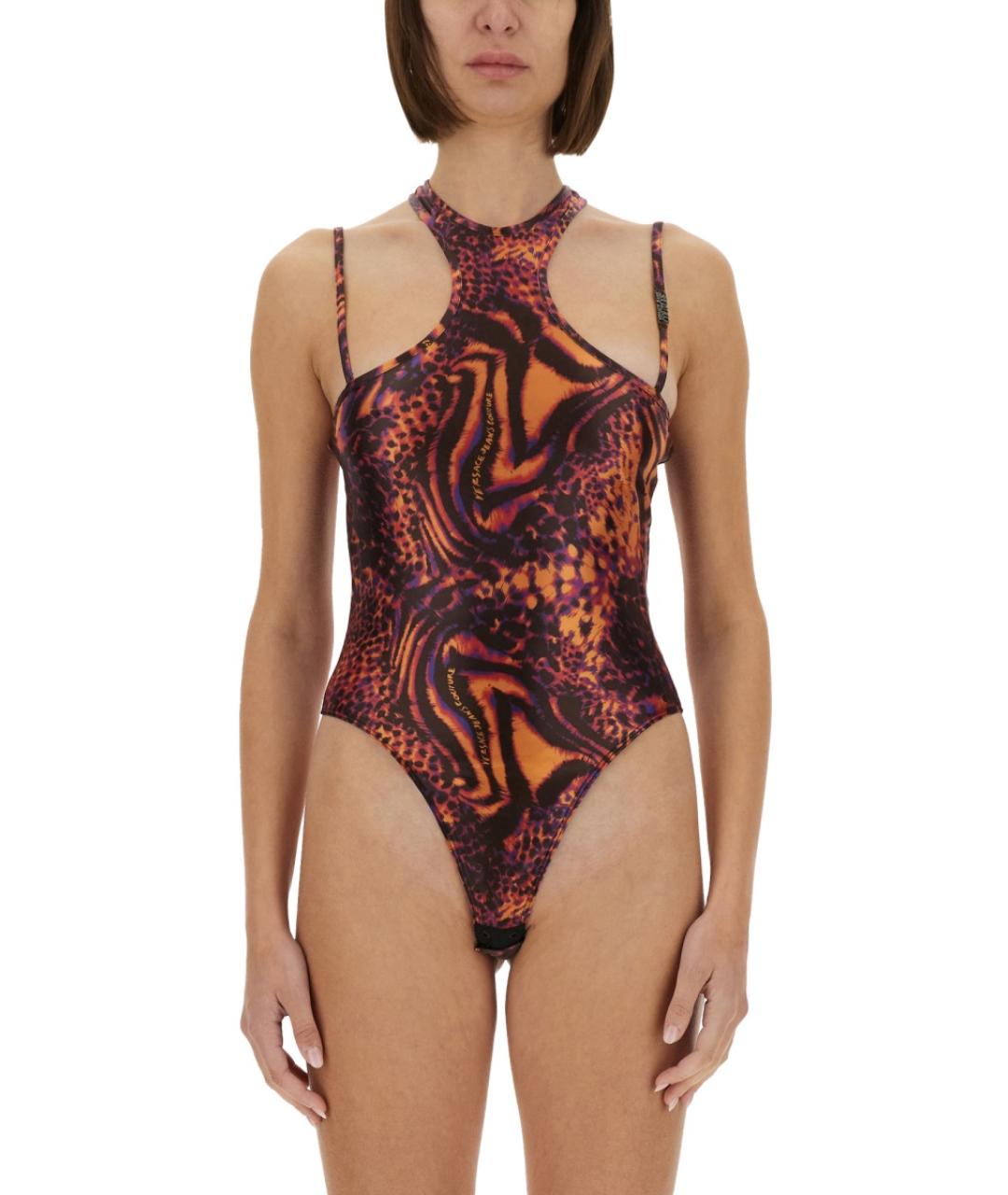 VERSACE JEANS COUTURE Мульти полиамидовое боди, фото 2