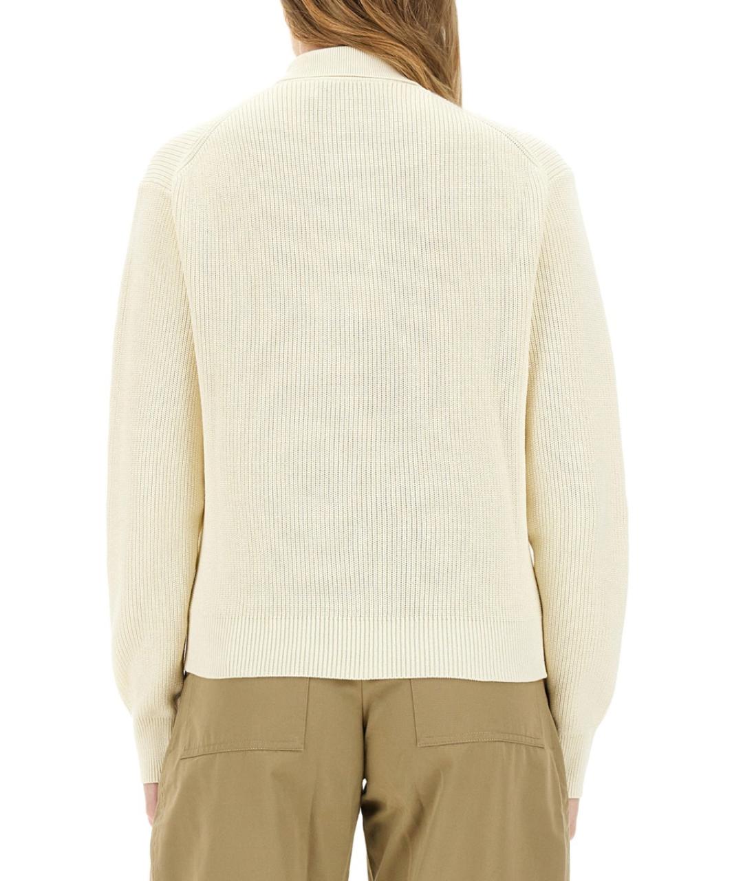 STUDIO NICHOLSON Белый хлопковый джемпер / свитер, фото 4