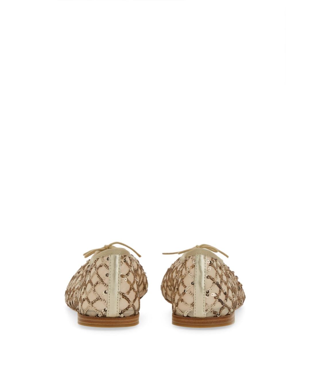 REPETTO Бежевые текстильные балетки, фото 3