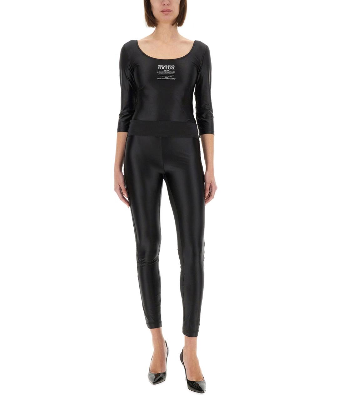 VERSACE JEANS COUTURE Черное полиамидовое боди, фото 3