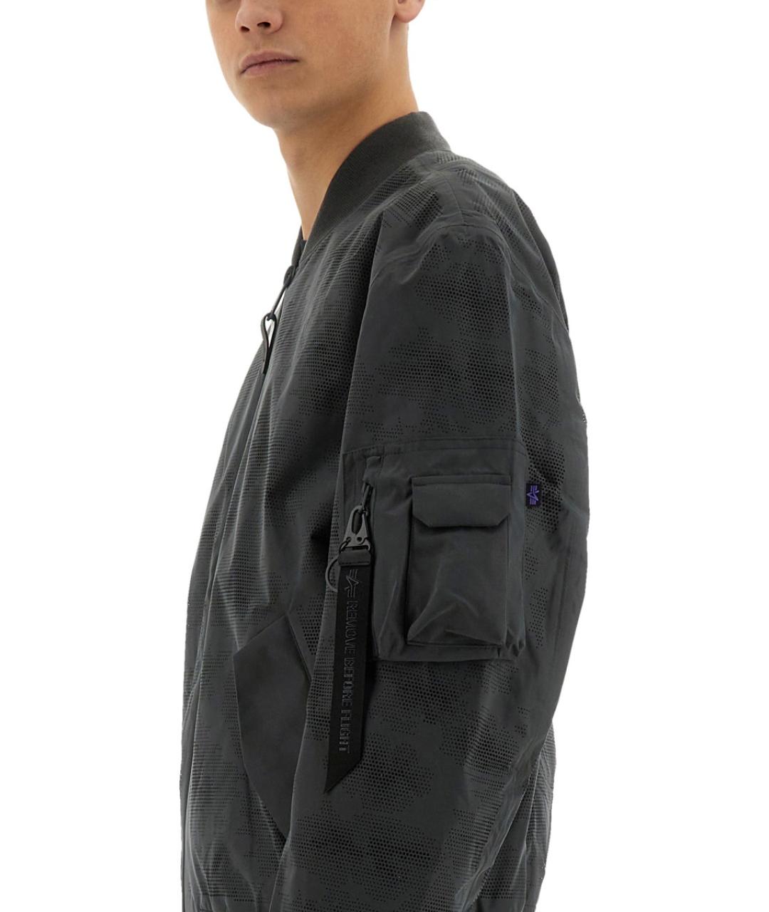 ALPHA INDUSTRIES Серая полиэстеровая куртка, фото 5