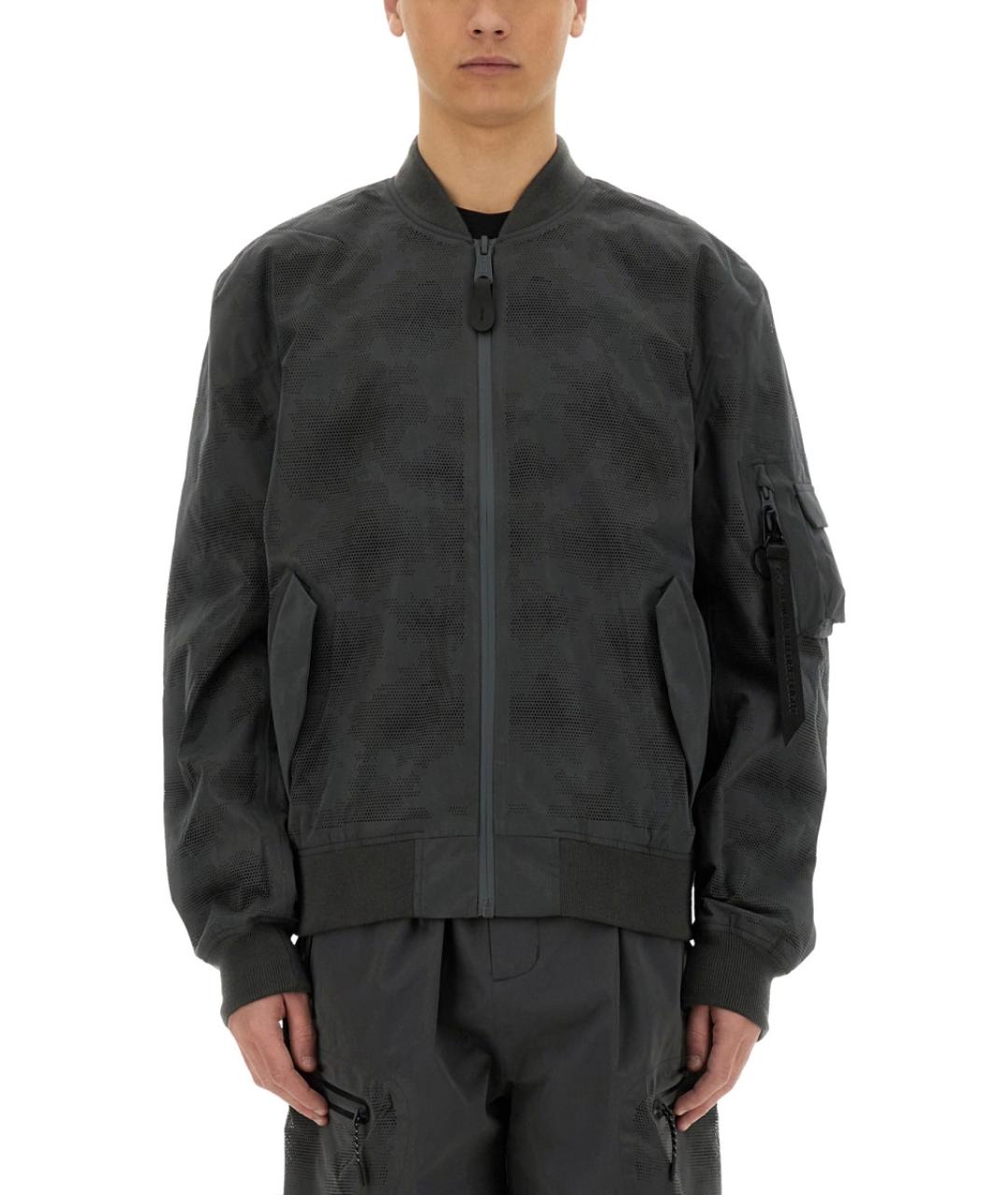 ALPHA INDUSTRIES Серая полиэстеровая куртка, фото 2