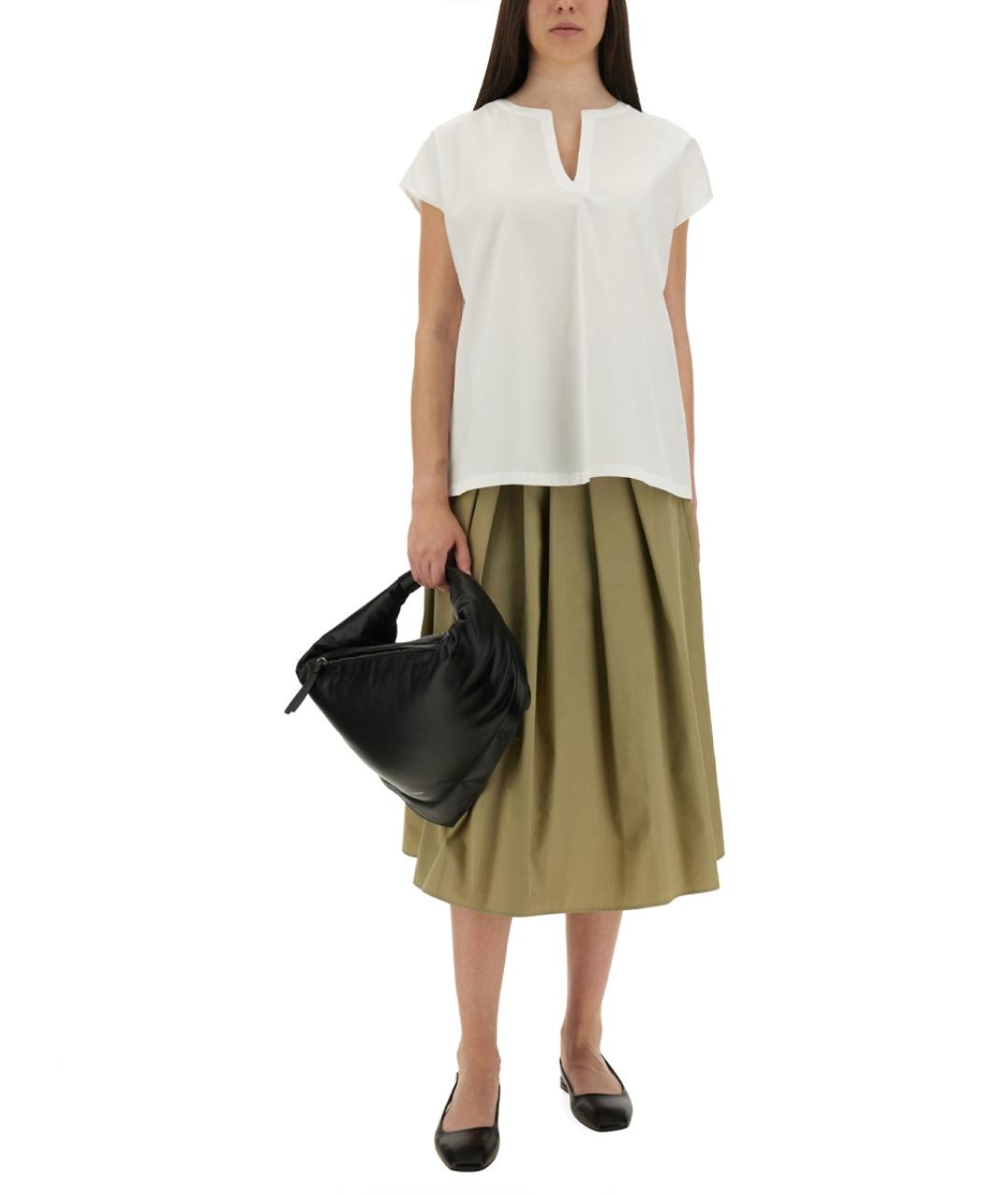 ASPESI Белая хлопковая блузы, фото 2