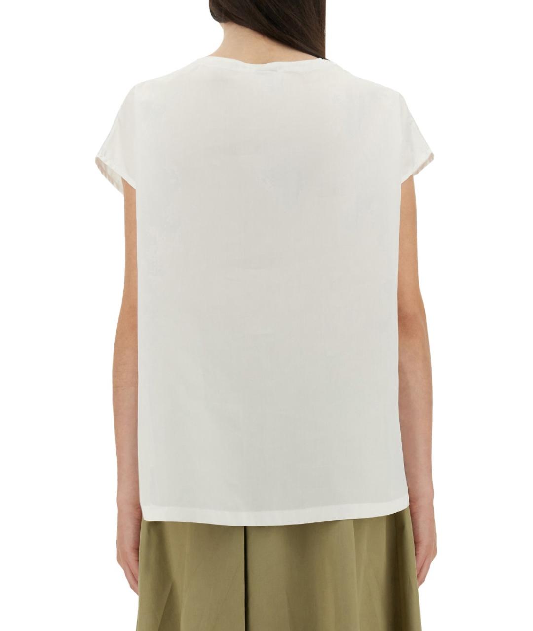 ASPESI Белая хлопковая блузы, фото 3