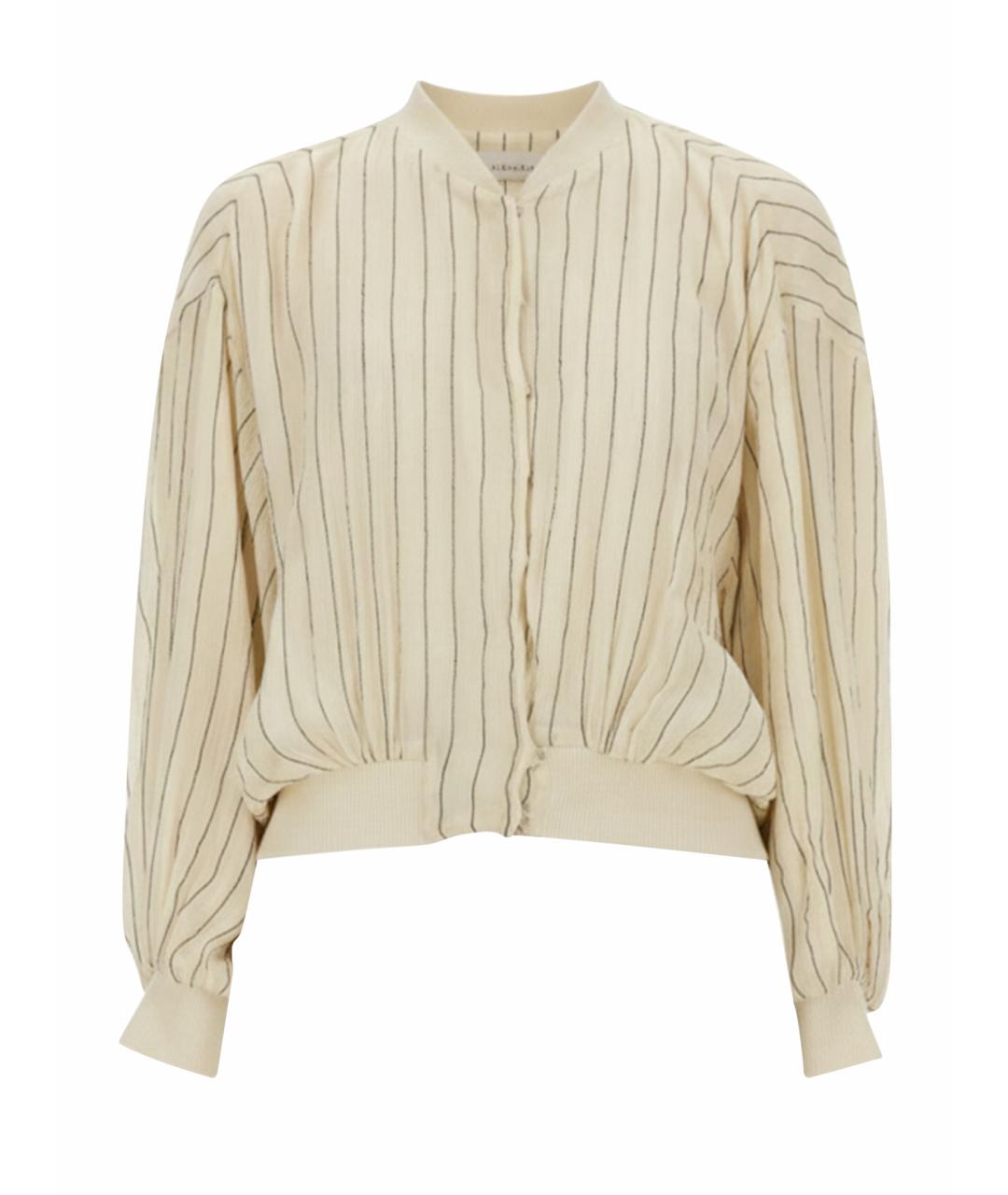 ALYSI Бежевый шелковый жакет/пиджак, фото 1