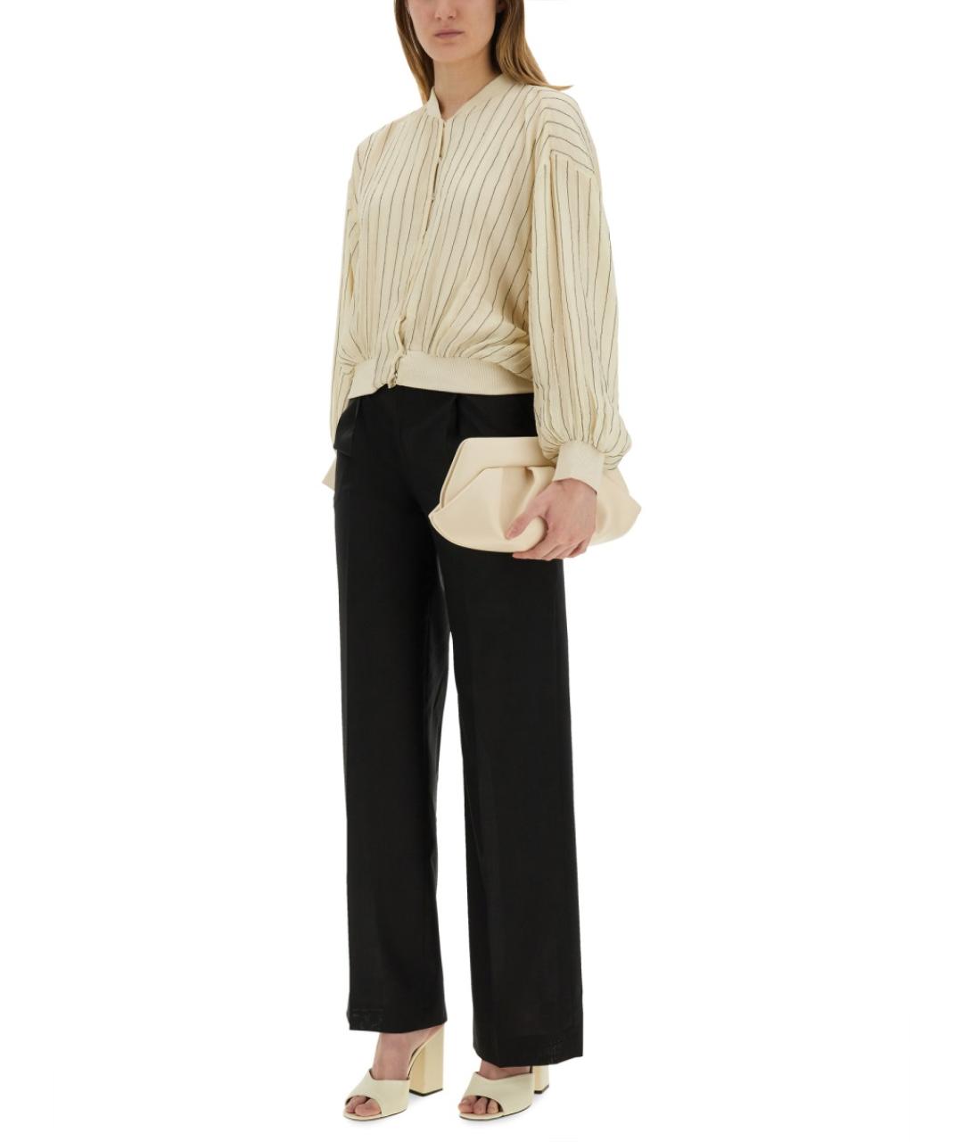 ALYSI Бежевый шелковый жакет/пиджак, фото 2