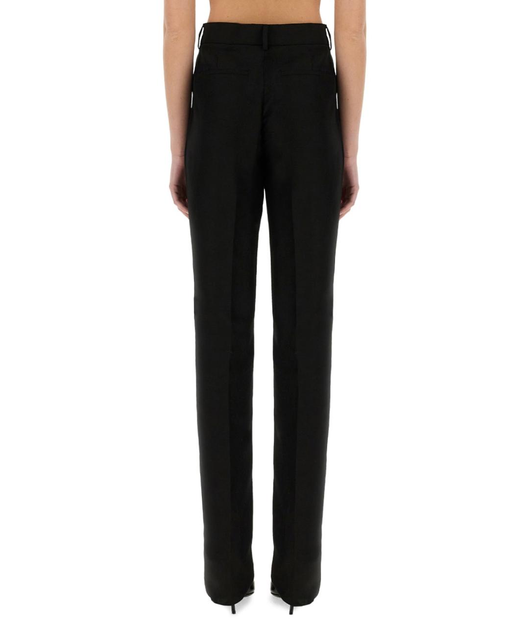 SPORTMAX Черные вискозные брюки узкие, фото 3