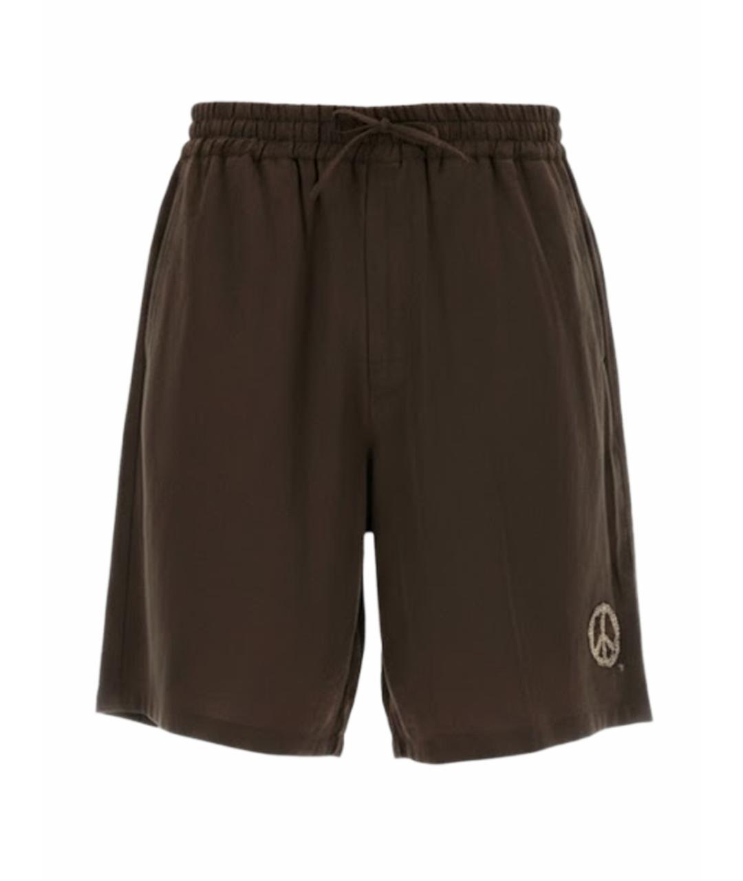 EMPORIO ARMANI Коричневые полиэстеровые шорты, фото 1