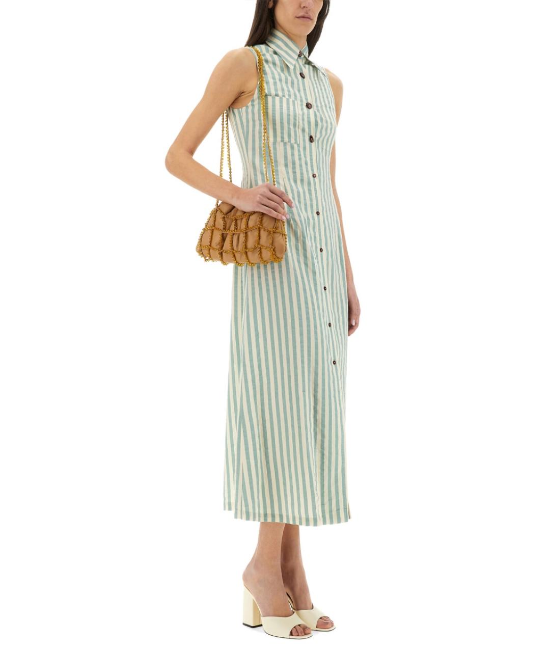 ALYSI Зеленые вискозное повседневное платье, фото 4