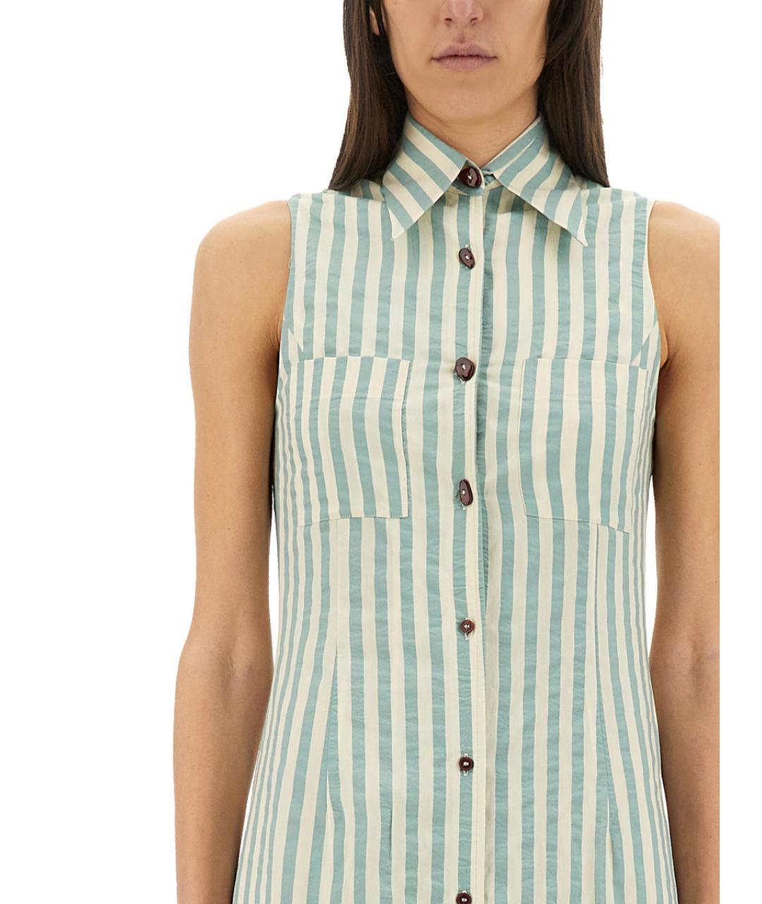 ALYSI Зеленые вискозное повседневное платье, фото 2