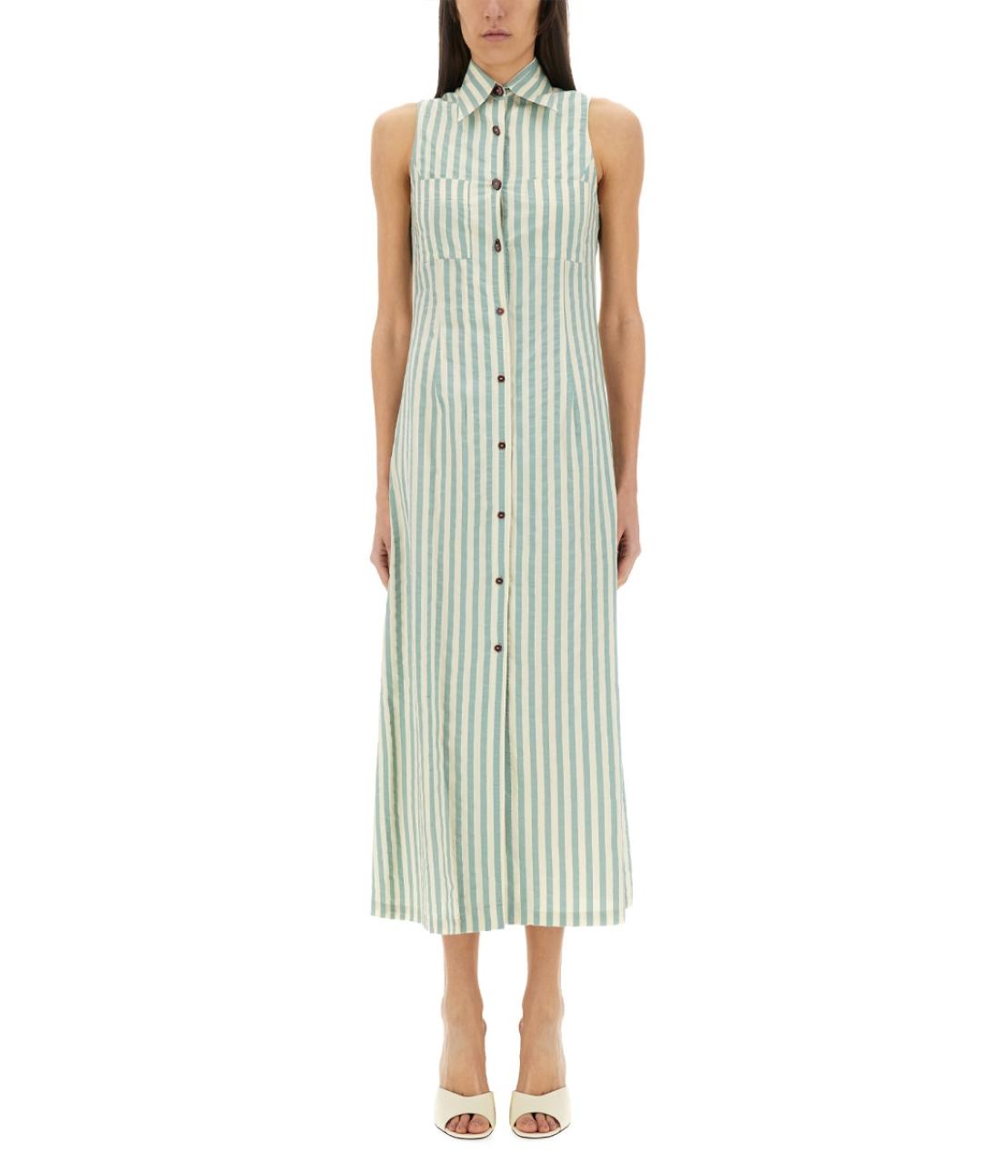 ALYSI Зеленые вискозное повседневное платье, фото 5
