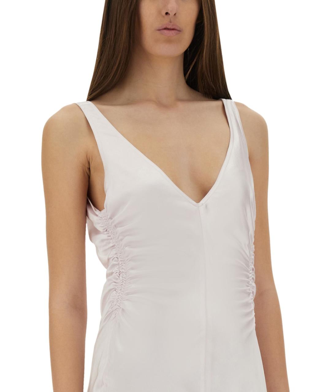 SPORTMAX Розовое полиэстеровое повседневное платье, фото 4