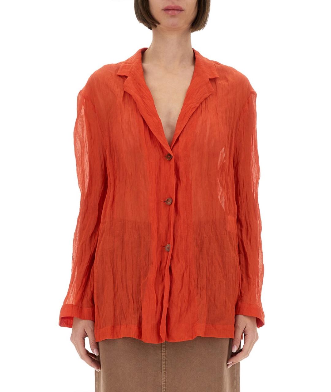 ALYSI Красная хлопковая рубашка, фото 5