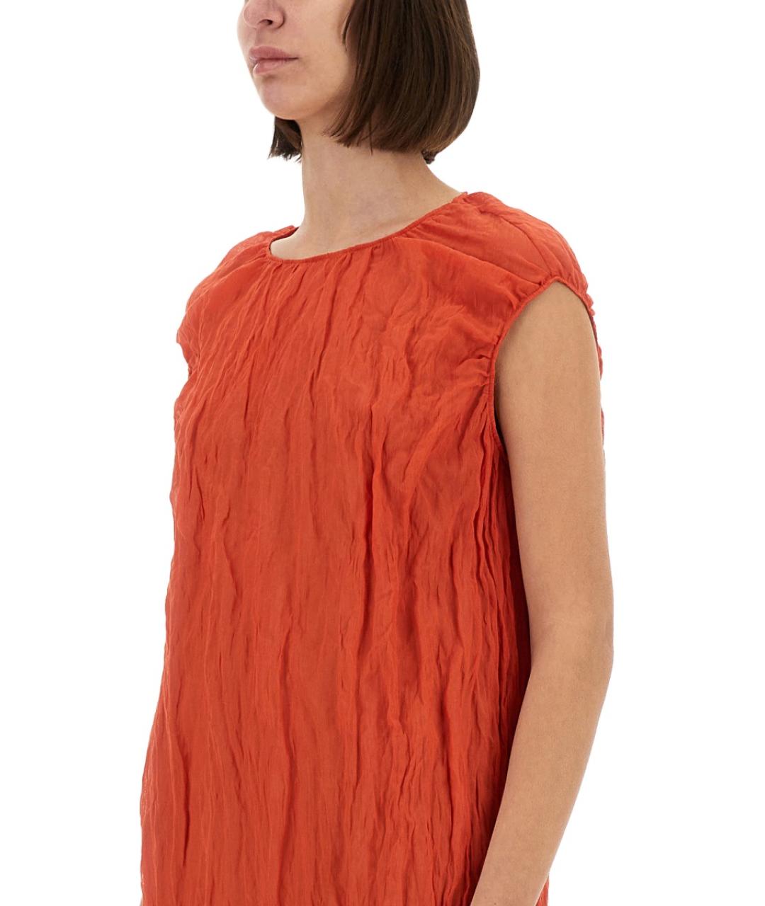 ALYSI Красное хлопковое повседневное платье, фото 5