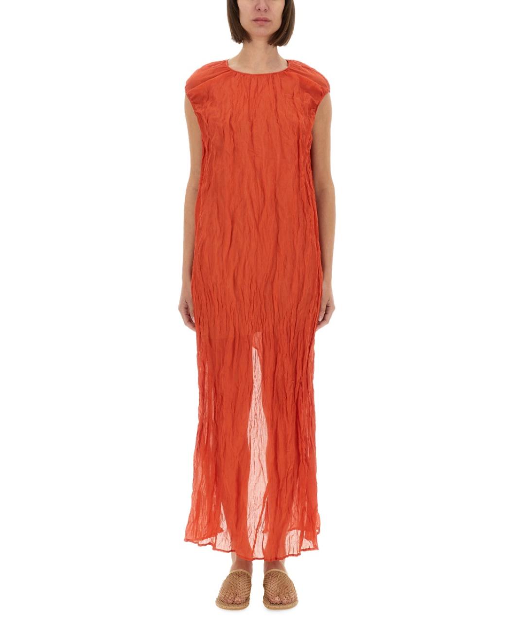 ALYSI Красное хлопковое повседневное платье, фото 2