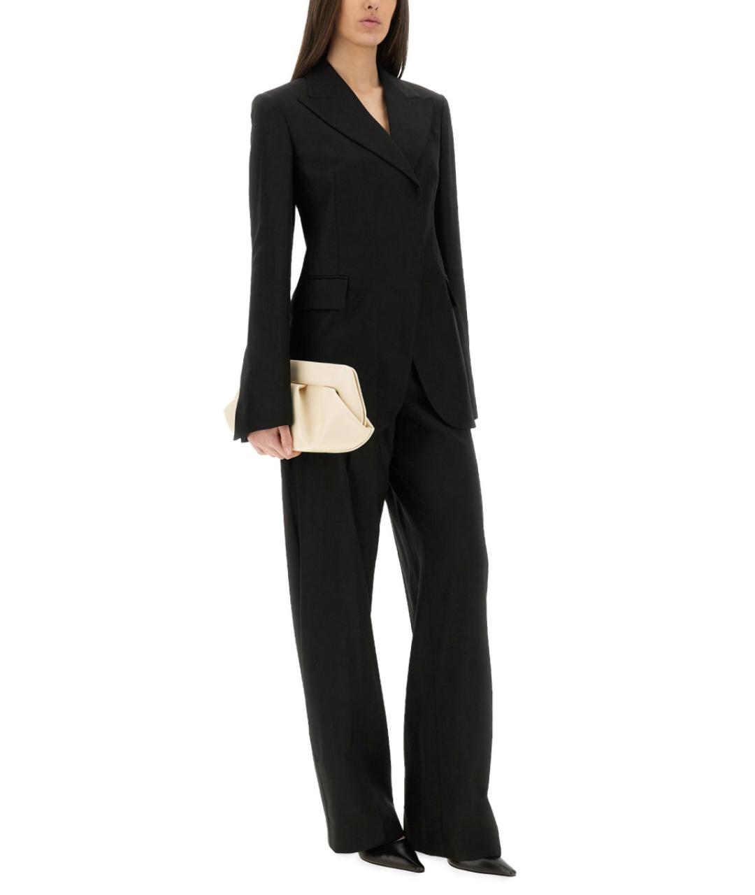 SPORTMAX Черный вискозный жакет/пиджак, фото 2