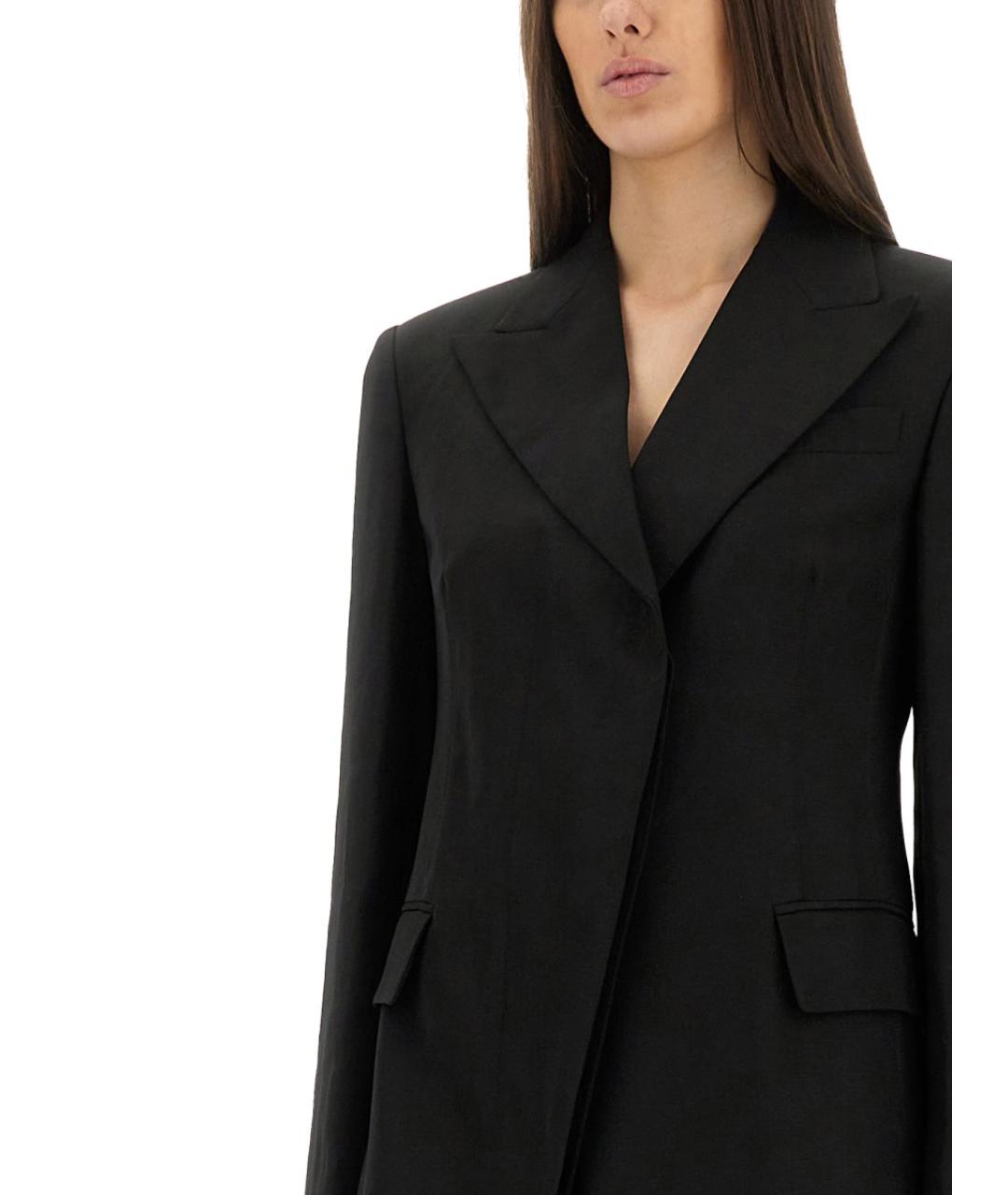 SPORTMAX Черный вискозный жакет/пиджак, фото 4