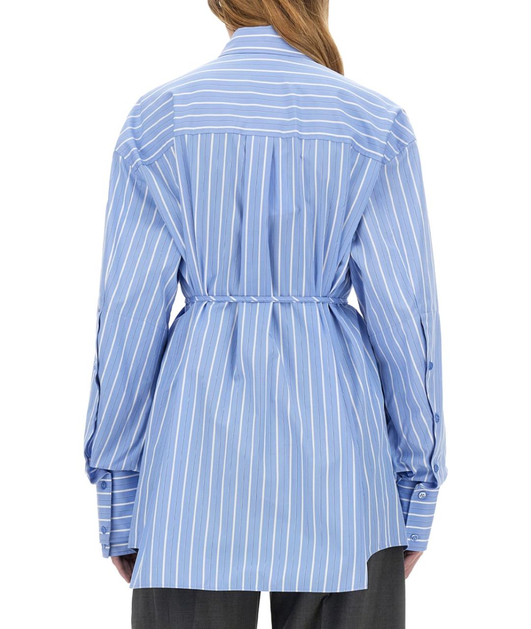 SPORTMAX Синяя хлопковая рубашка, фото 3