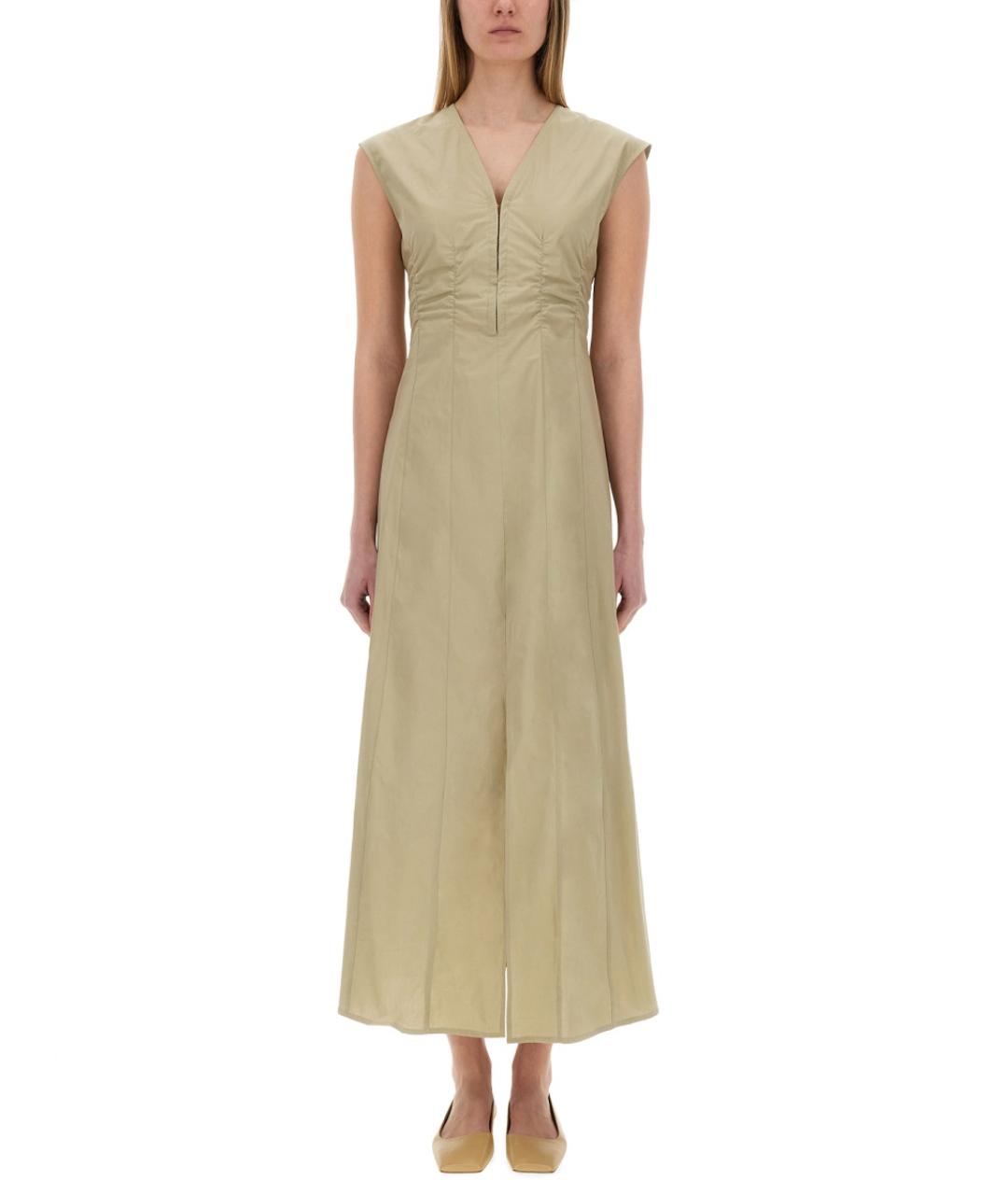 ALYSI Зеленые хлопковое повседневное платье, фото 5