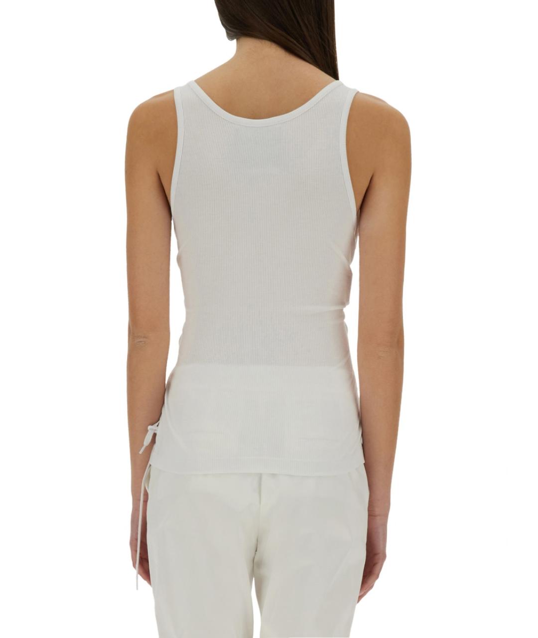 MOSCHINO Белая вискозная майка, фото 3