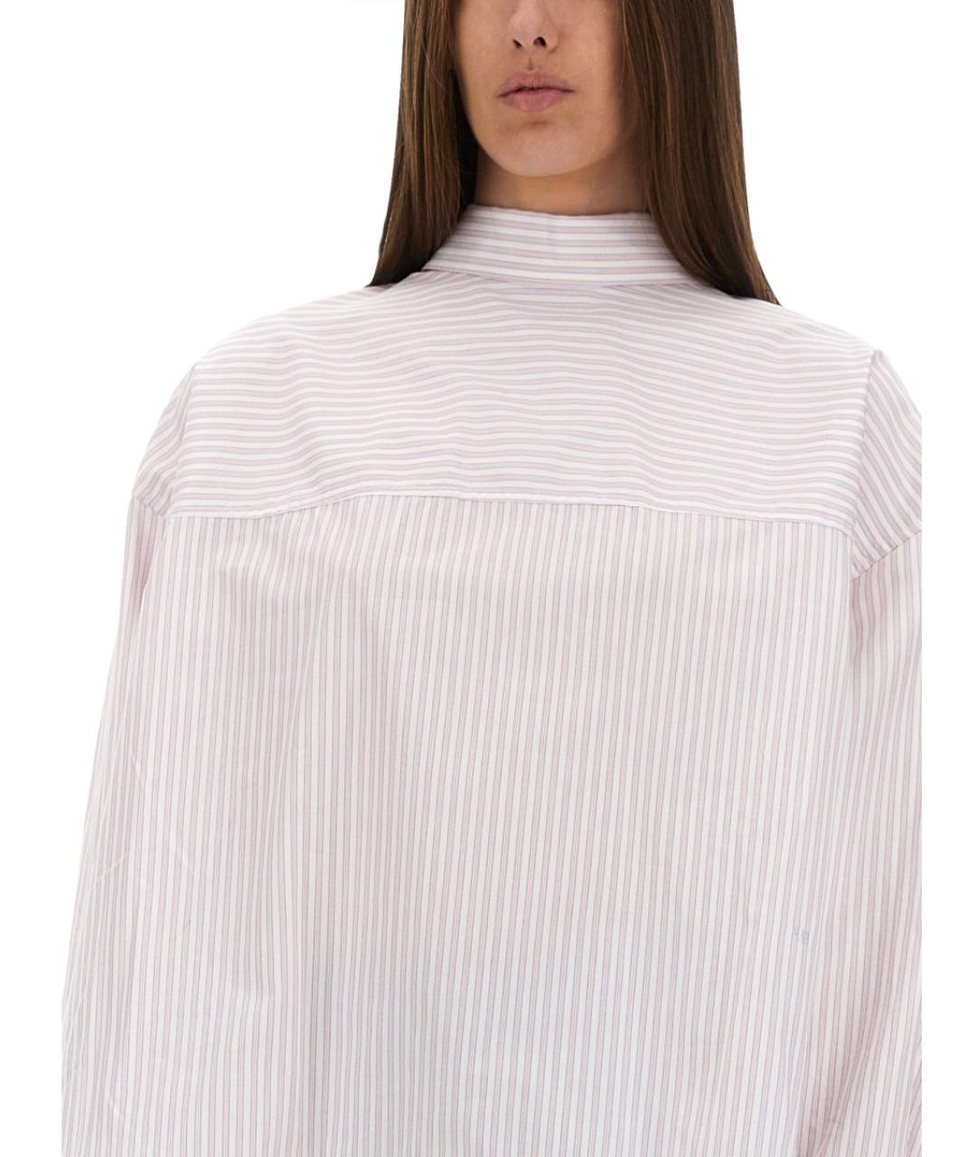 VICTORIA BECKHAM Розовая хлопковая рубашка, фото 5