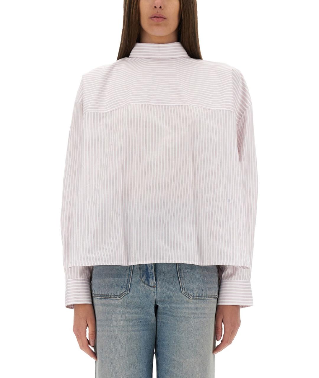 VICTORIA BECKHAM Розовая хлопковая рубашка, фото 2