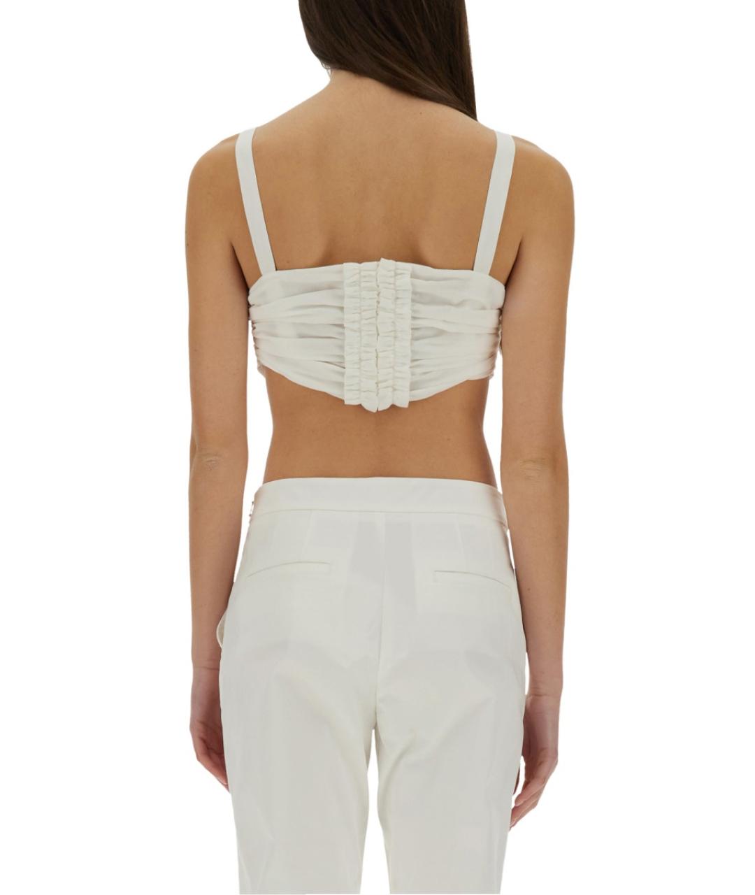 MOSCHINO Белая хлопковая майка, фото 4