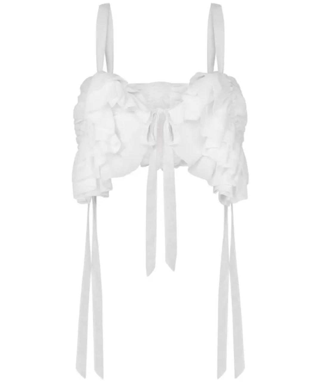 MOSCHINO Белая хлопковая майка, фото 1