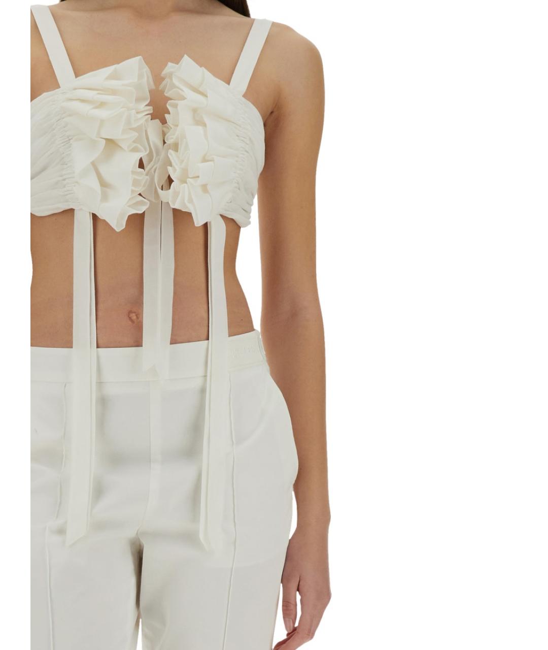 MOSCHINO Белая хлопковая майка, фото 5