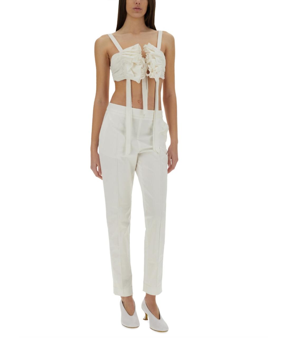 MOSCHINO Белая хлопковая майка, фото 3