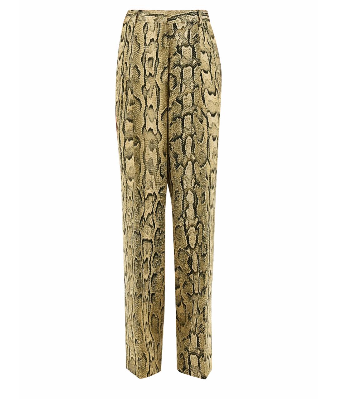 DRIES VAN NOTEN Мульти хлопковые прямые брюки, фото 1