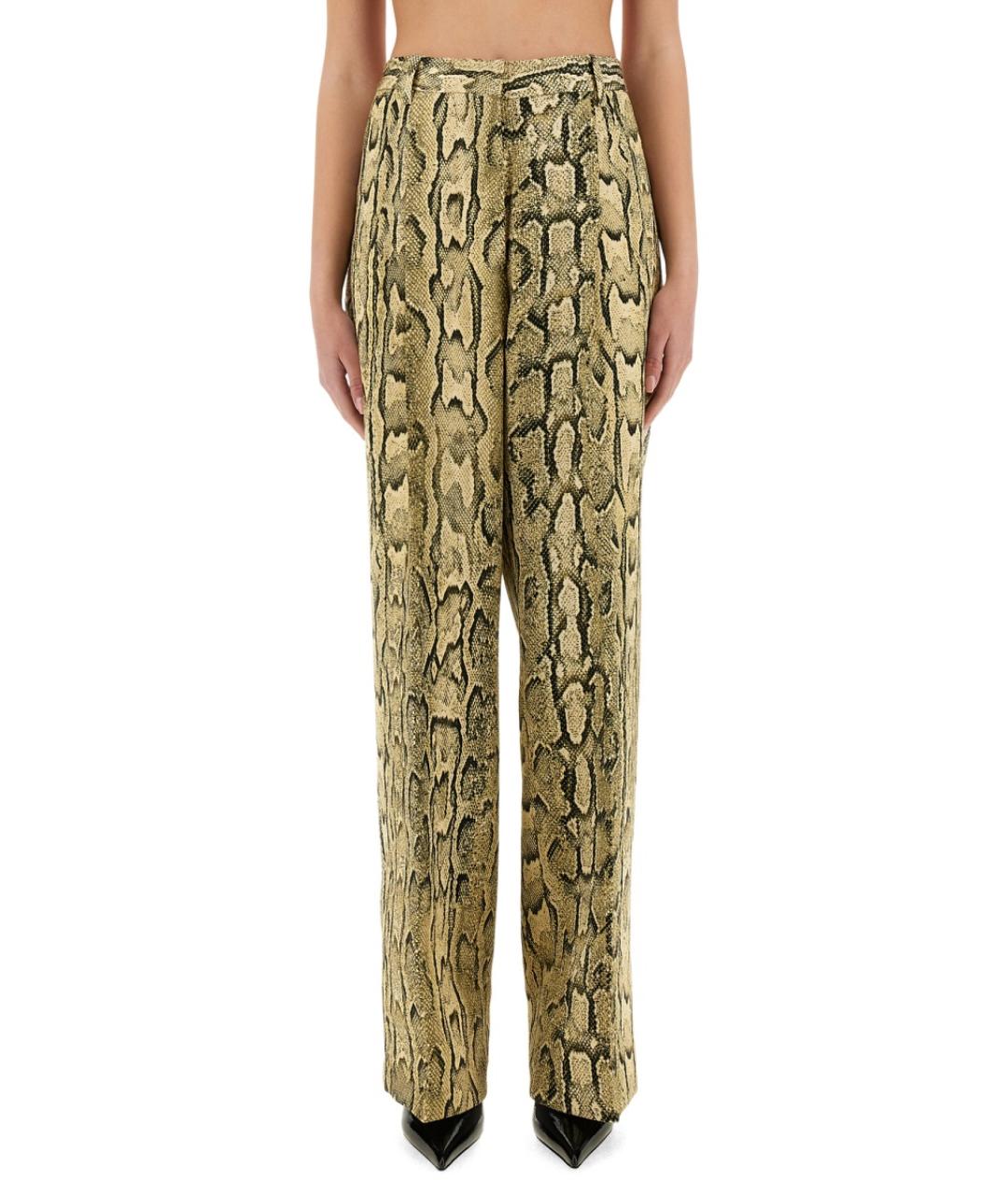 DRIES VAN NOTEN Мульти хлопковые прямые брюки, фото 5