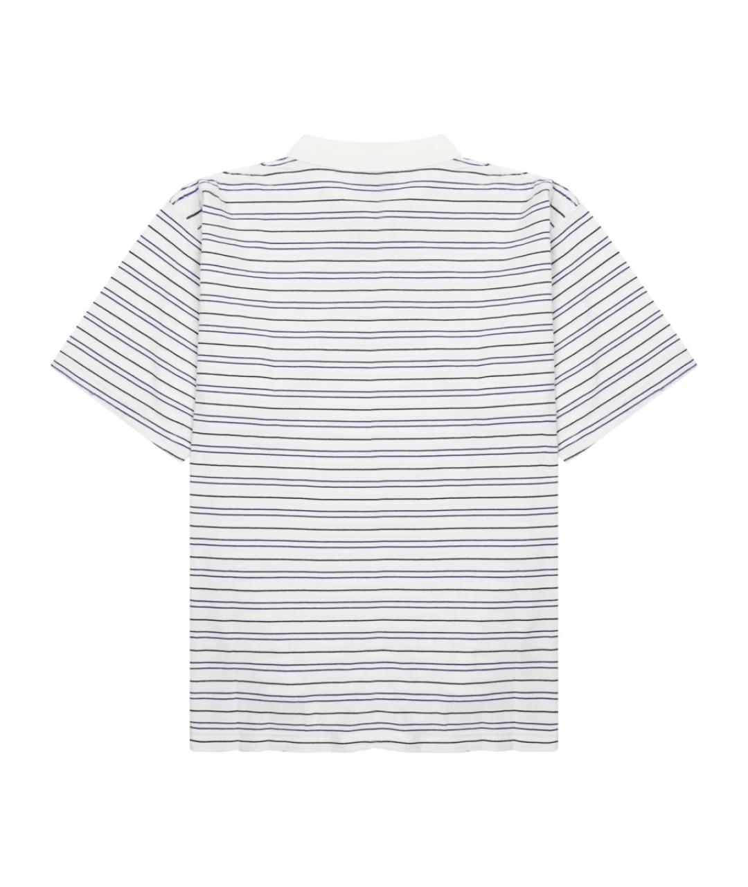 BALENCIAGA Белое хлопковое поло с коротким рукавом, фото 2